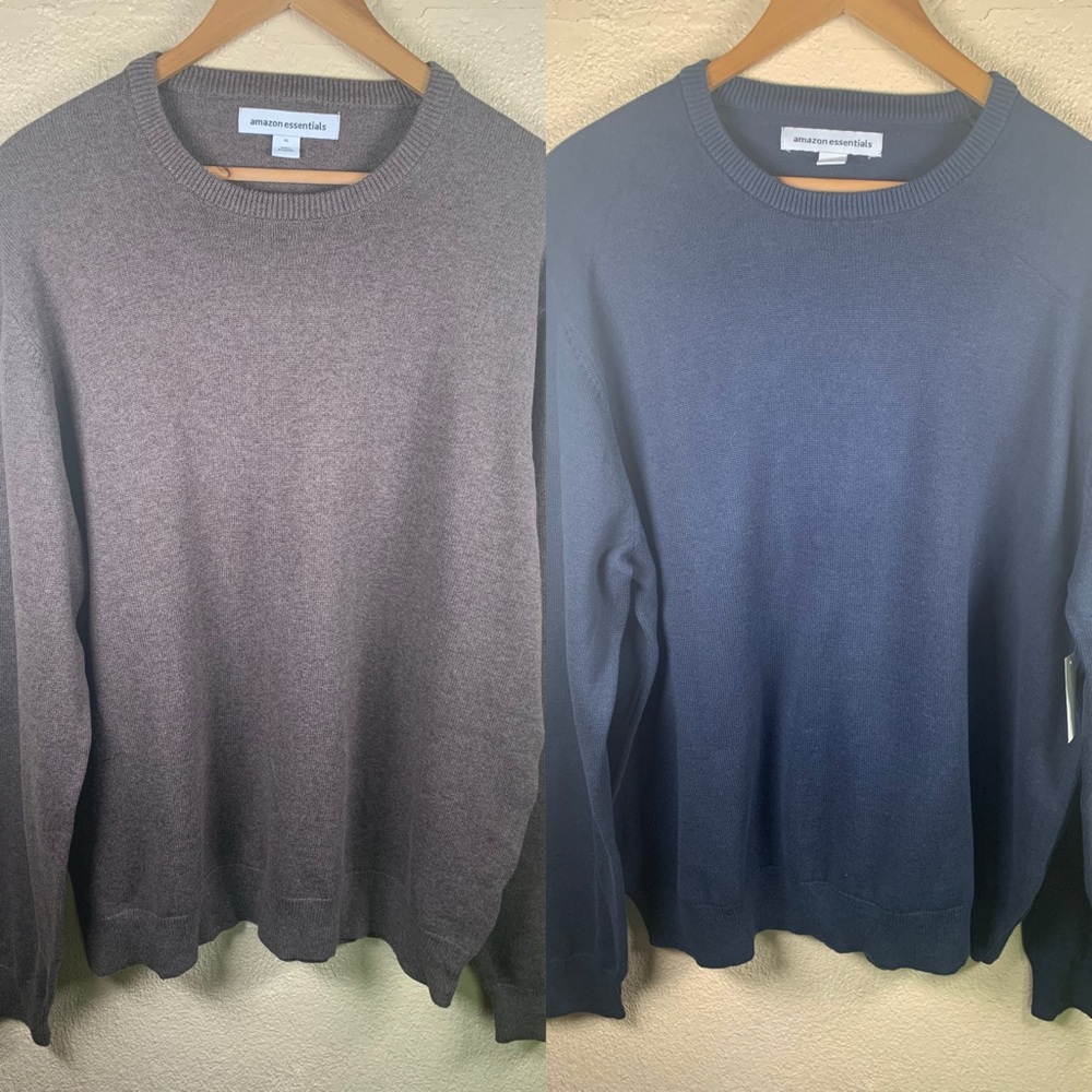 Set of 2 Brand New 100% Cotton Crewneck Sweaters